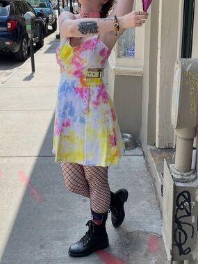 Tripp NYC Multicolor Tie-Dye Dress